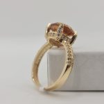 Inel Dama din Aur Galben de 14k cu Pietre Zirconiu