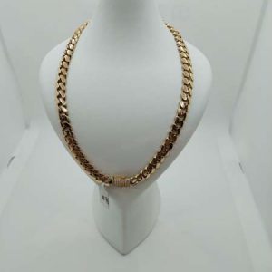 Lant Cuban din Aur Galben 14k