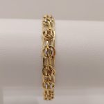 Bratara Dama cu Zale din aur alb si galben 14k