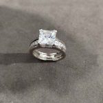 Inel din Argint 925 Zirconiu Patrat Stralucitor - G. 2,50