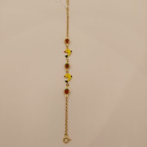 Bratara pentru Copii din Aur 14k cu Pandantive