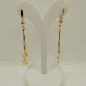 Cercei Dama Din Aur De 14k